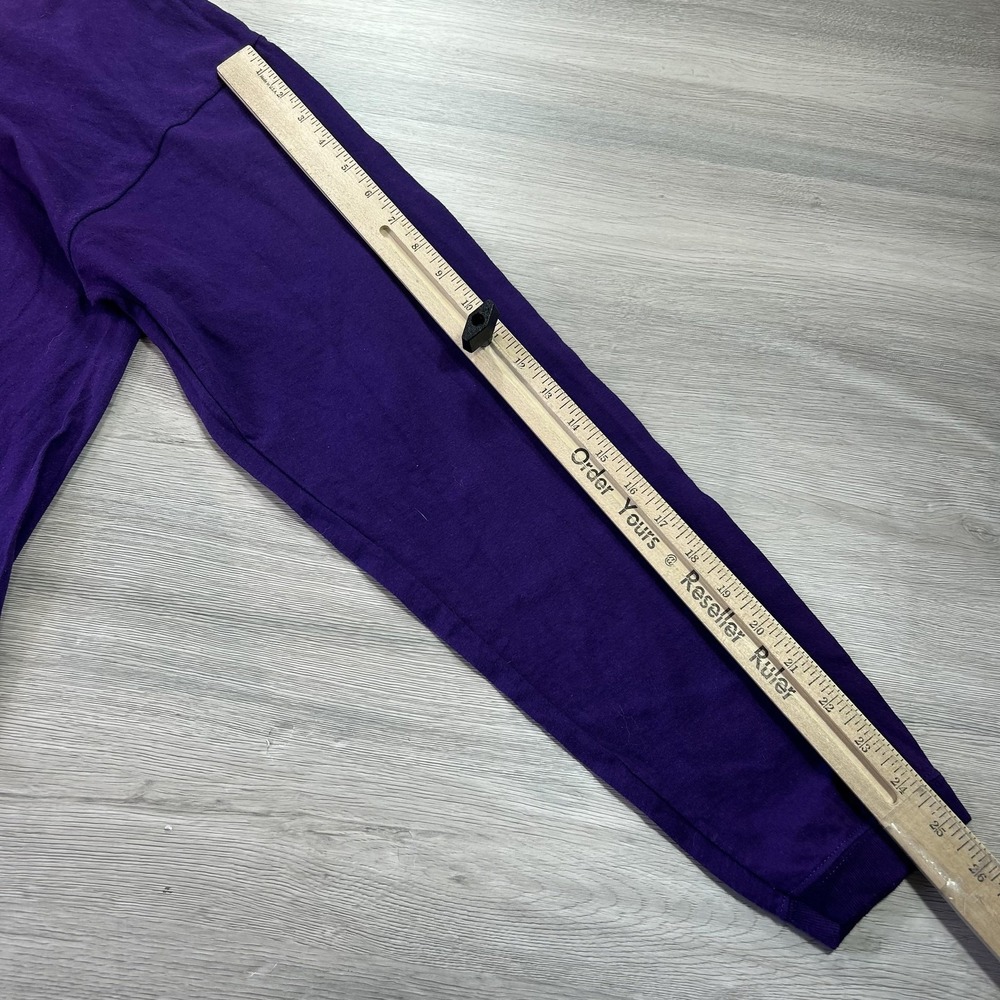 Los Angeles Lakers Shirt Mens XL Purple NBA Basketball Long Sleeve Tee Cotton - Picture 8 of 9